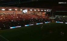 انقطاع الكهرباء عن الملعب في مباراة فولهام ومانشستر يونايتد