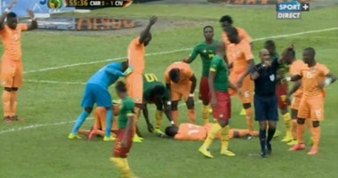 ساحل العاج تخسر بالاربعة من الكاميرون و اصابة خطيرة لمدافعها