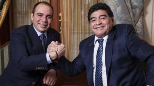 مارادونا يساند الامير علي بن الحسين في انتخابات "فيفا"