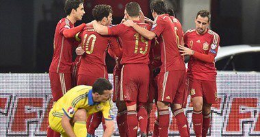 أوكرانيا  تخسر من إسبانيا و سلوفاكيا تتأهل ليورو 2016 