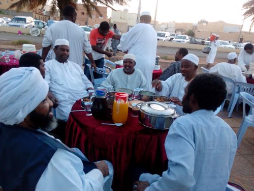 الإفطار الجماعي للجالية السودانية بحائل