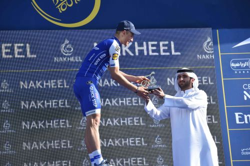 مارسيل كيتل بطل المرحلة الأولى لطواف دبي الدولي للدراجات الهوائية
